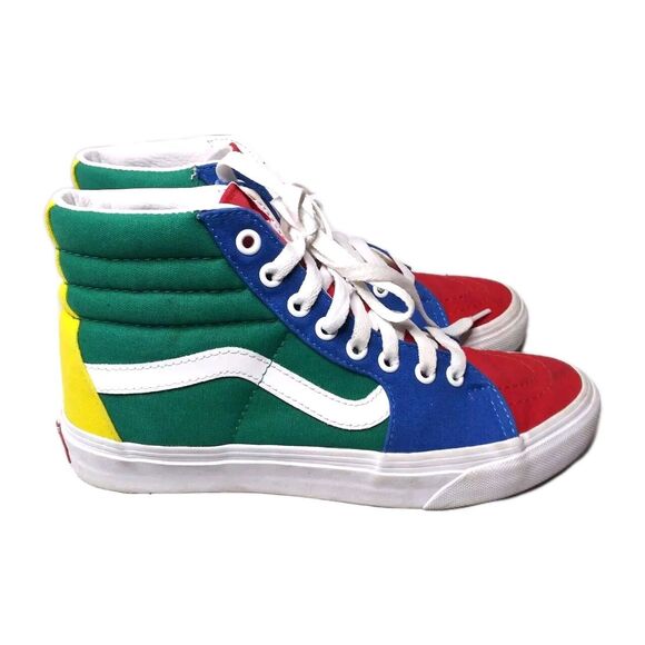 Vans SK8-Hi Colorblock Multi Bright Yacht Club Sneakers Women's Size 8 Shoes - Picture 4 of 9